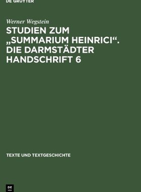 【预售】Studien Zum Summarium Heinrici. Die ...