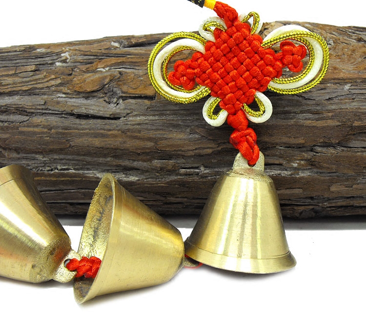 纯铜铃铛串4厘米铜风铃挂件挂饰门饰一串三六9个家居门厅平安装饰