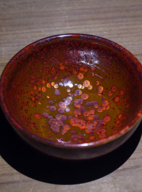 建盏曜变天目釉茶杯