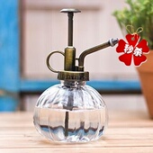 特价 家居洒水壶玻璃瓶南瓜玻璃瓶玻璃喷壶园艺喷壶玻璃瓶喷雾器玻