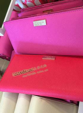 美国Kate Spade WLRU1601真皮钱包Stacy多卡位照片位 上海现货