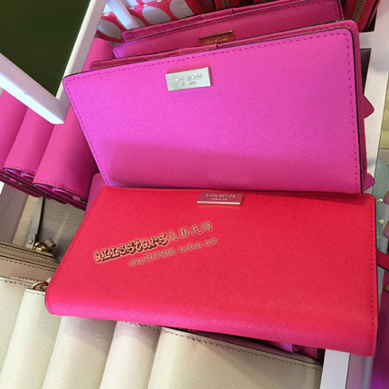 美国Kate Spade WLRU1601真皮钱包Stacy多卡位照片位 上海现货