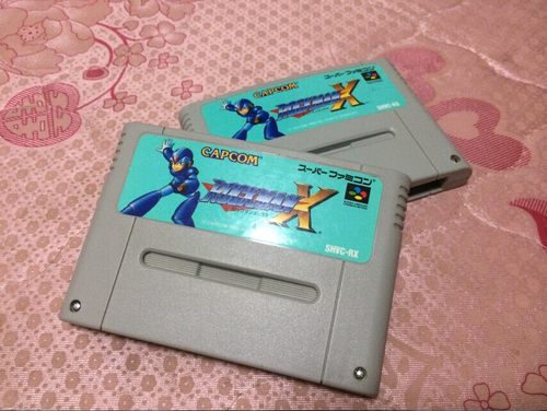 正版游戏卡带洛克人X任天堂SFC