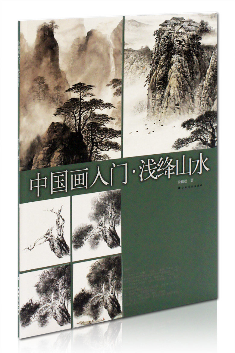 上海书画出版社 水墨彩墨山水画 写意 山水的画法 步骤解析 入门教程
