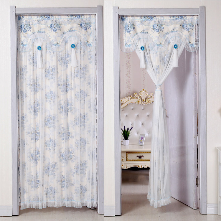 新款定做布艺双层包邮防蚊门帘