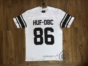 【现货】huf White Wrecking Crew Football Jersey 球衣 T恤