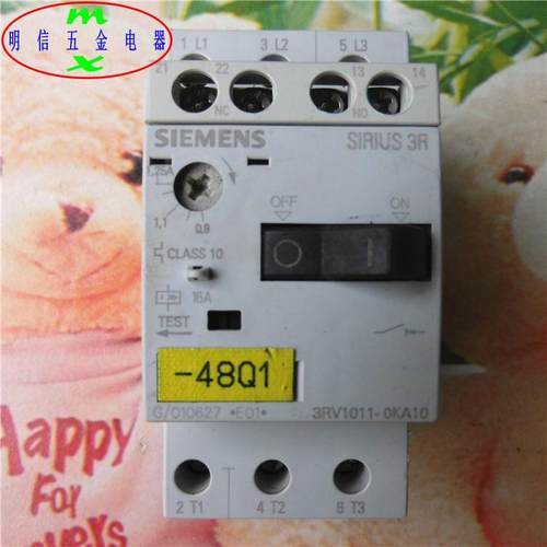 SIEMENS/西门3RV1011-0KA10 整定电流0.9-1.25马达电机保护断路器