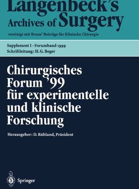 【预订】Chirurgisches Forum 99 Fur Experimen...