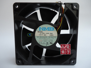 04W 4715KL B46 12V 三线带热敏大风量风扇 NMB美培亚 0.90A 12CM