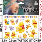 Winnie the Pooh phim hoạt hình nhân vật đồ chơi hình xăm sticker em bé nước chuyển hình xăm dán - Đồ chơi giáo dục sớm / robot