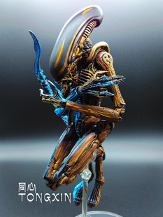 初版包邮 异形狗铁血战士大战 关节可动人偶电影手办模型摆件玩具