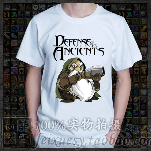 特价 高质量纯棉 dota大码 短袖 t恤 矮人火枪手 魔兽争霸男