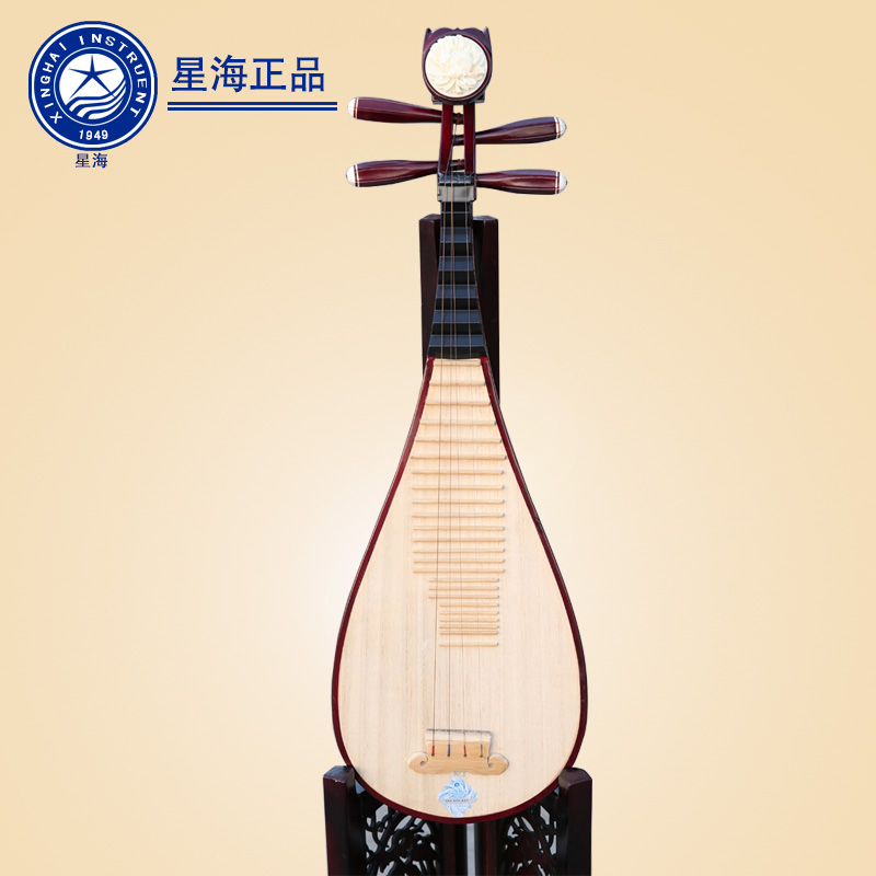 色木比赛练习初学琵琶乐器套餐8901星海硬木儿童骨花琵琶