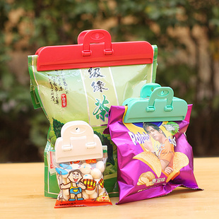 日本KM袋装食品反尾夹 食物封口夹封口器 防潮密封夹塑料袋保鲜夹
