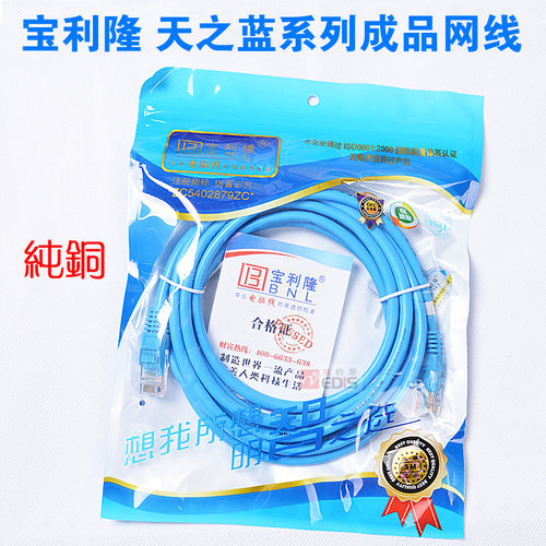 宝利隆天蓝系列成品网线10