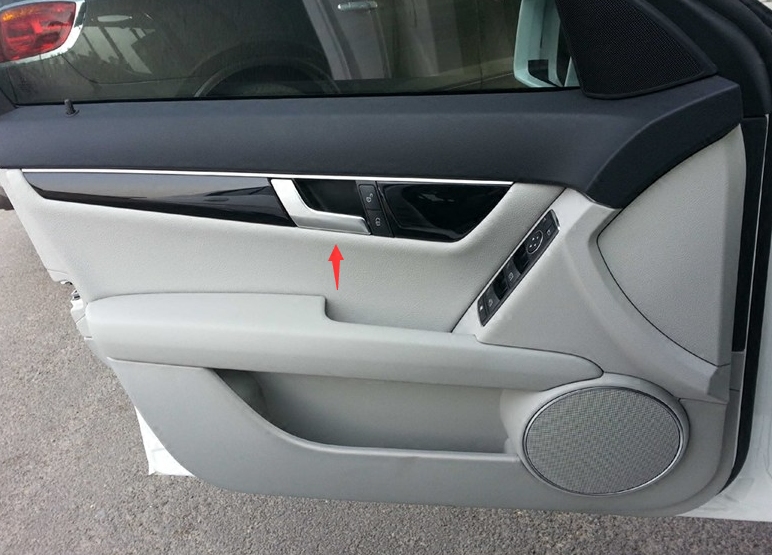 适用于奔驰C级车门内拉手C200 E260 C300 GLK300电镀内扣手内拉手