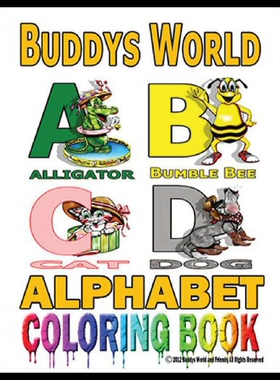 【预售】Buddys Alphabet Coloring Book