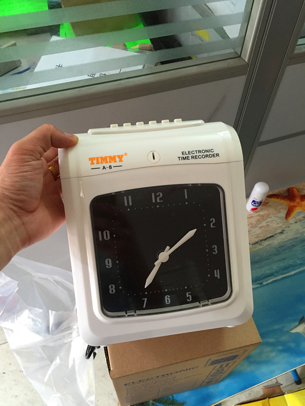 天美a-8微电脑考勤钟打卡钟电子打卡机电子考勤机英文版英插出口