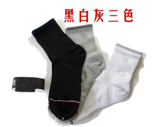 男士 袜子男款中帮袜男式运动袜羽毛球袜