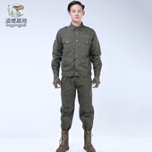 军绿色工装 运动休闲套装 AK820透气 长袖 凌鹰基地军迷户外水洗夏季