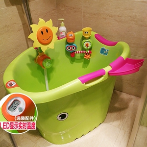 超大号儿童洗澡桶可坐宝宝感温浴桶沐浴浴缸小孩泡澡新生婴儿游泳