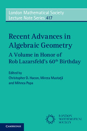 【预订】Recent Advances in Algebraic Geometry