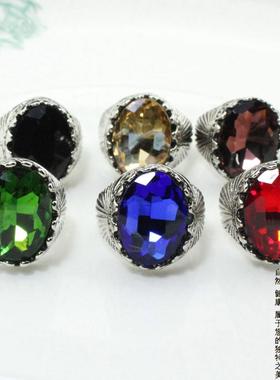 男士欧美风复古宝石戒指