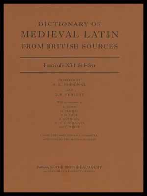 【预售】Dictionary of Medieval Latin from British Sources