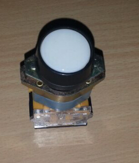 清仓上海双科开孔22MM平钮LAY50-22A-11自复位按钮开关白色