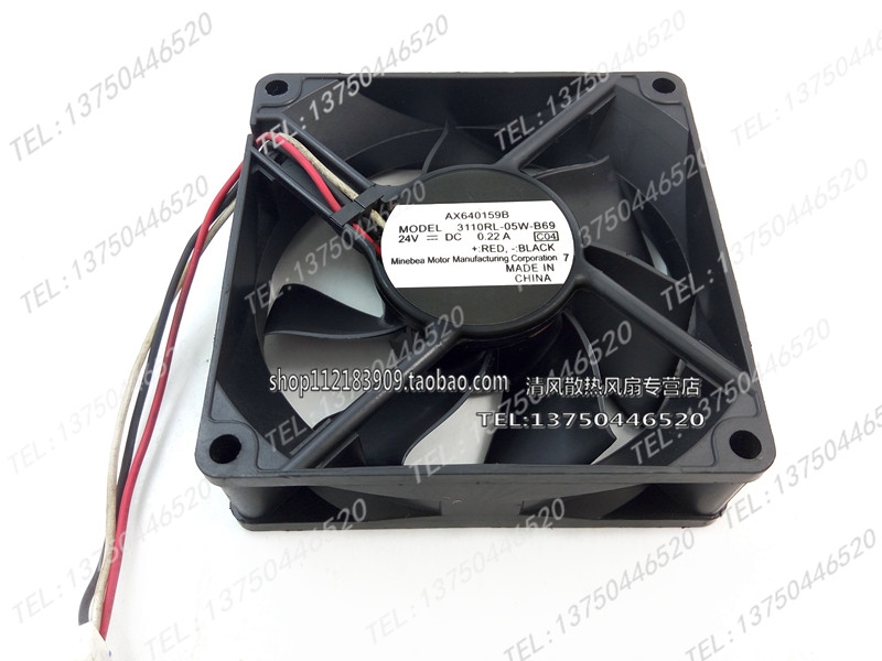 原装 NMB 3110RL-05W-B69 DC 24V 0.22A 理光FX150SF打印机风扇