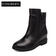 Fondberyl/feibolier 2015 winter new leather high boots shoes FB54112657