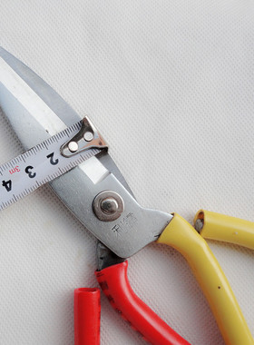 剪刀 利霸双色塑柄大头剪 工业剪刀21.5cm 防锈民用大剪刀锰钢剪