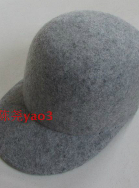 MALI同秋冬男女礼帽羊毛呢骑士帽马术帽棒球帽灰色鸭舌帽丽华正品