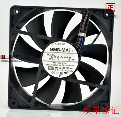 NMB 12CM 12V 0.72A 4710KL-04W-B56四线PWM温控散热风扇