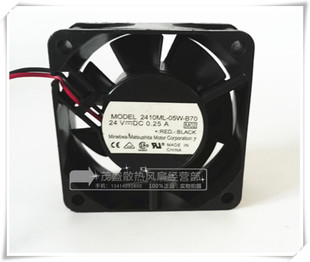 05W B70 6025 原装 24V 2410ML 6CM 0.25A变频器滚珠散热风扇 NMB