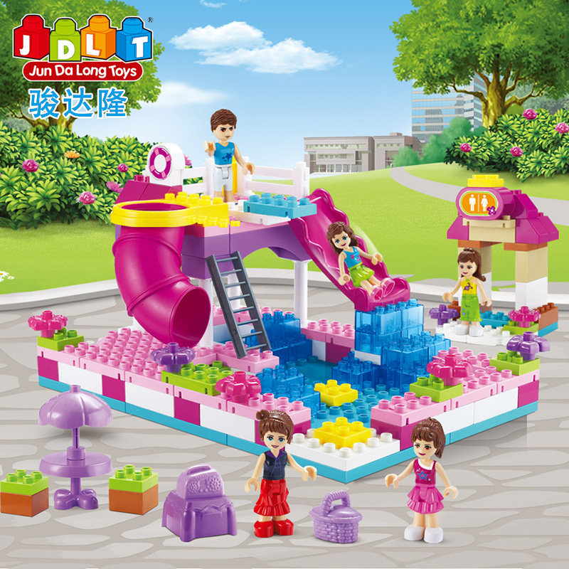 公主大颗粒女孩玩具拼装早教积木儿童益智过家家3-6周岁生日礼物