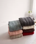 Mùa thu và mùa đông chăn dệt kim văn phòng Anh chăn giải trí mùa thu và mùa đông sofa chăn thô len dệt kim cộng với nhung thường chăn - Ném / Chăn