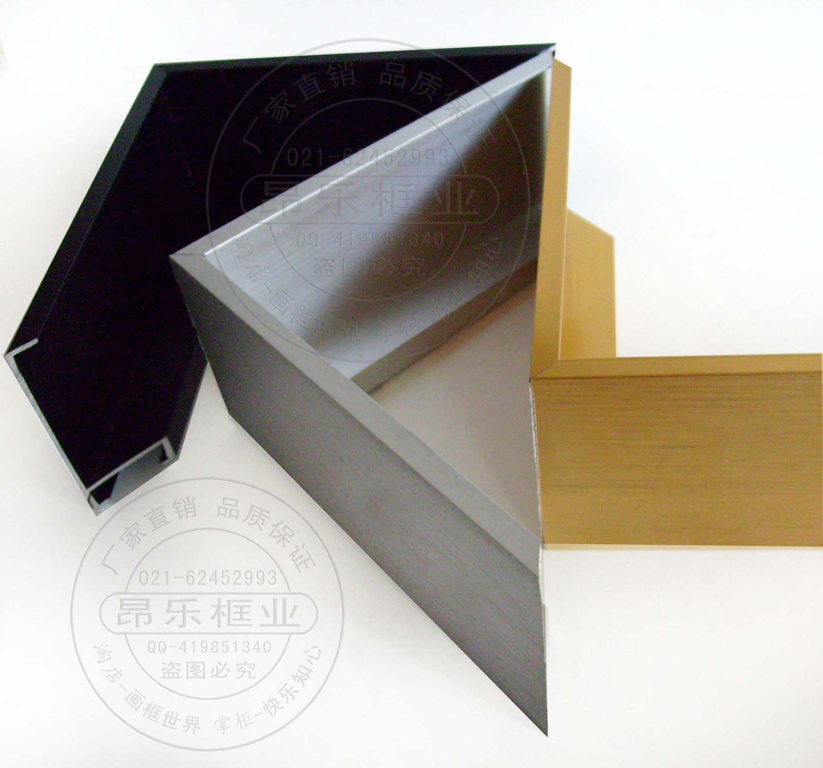 198A 定做铝合金油画框/加厚金属拉丝框/金属油画框/金属包边料