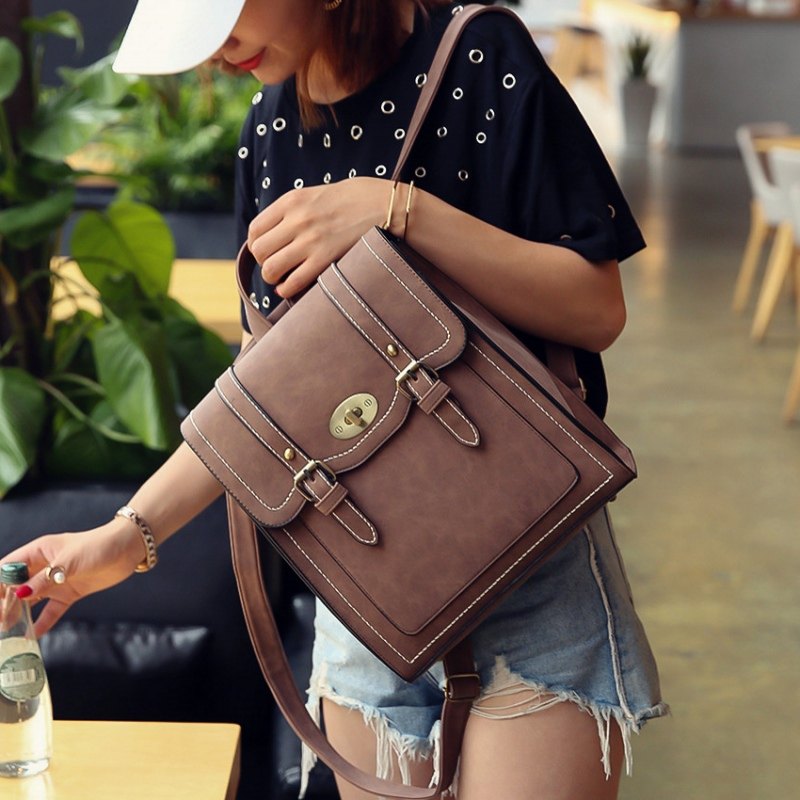 Korean Edition Backpack tassels knapsack fashion Simple College Wind Women's Bags pu a leather bag schoolbag Student bagin the Leather/Lady bags/Men's bag, Backpack  category - from Buy2taobao.com to provide professional Taobao agent buy service