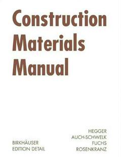 Manual 预售 Construction Materials