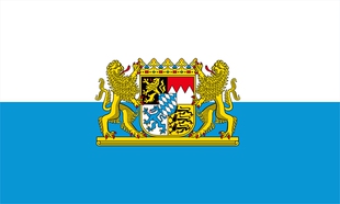 德国巴伐利亚州旗 90 X 150 CM 3 X 5 FT Bavaria