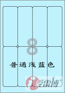A4/打印不干胶/标签纸/爱雷博/浅蓝色可打印/标签CL642B-100张