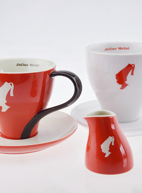 进口维也纳julius meinl小红帽奶盅(红)   红色小奶盅  60ml*6*1