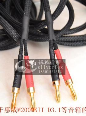 HIVI惠威M200MKII M1D3.1香蕉头音箱线音响线喇叭线主副音箱线