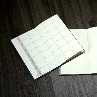 自填日期月计划手帐效率手册A6商务随身记事本便携小笔记本可定制