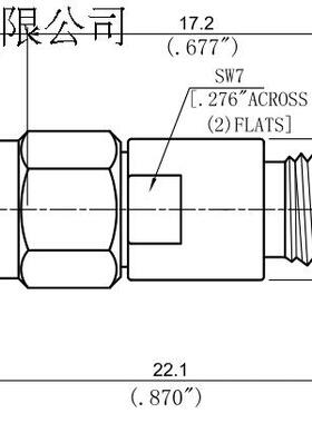 SWAT-40-03 DC-40GHz 3dB 1W 2.92mm 射频微波同轴固定衰减器