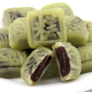 绿豆糕红豆馅薄荷原味传统糕点茶点零食地方特产真空 手工现做老式