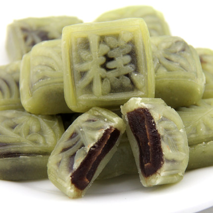 手工现做老式绿豆糕红豆馅薄荷原味传统糕点茶点零食地方特产真空