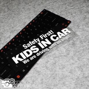 S.T 饰贴纸KID 1ST汽车侧挡装 CAR警示反光贴花 ART潮贴SAFETY