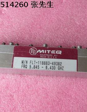 MITEQ FLT-118883-49382 5.845-6.430GHz SMA RF 同轴带通滤波器